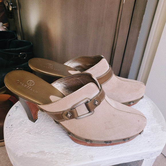 Cole Haan Studded platform slip on mules - Picture 6 of 14